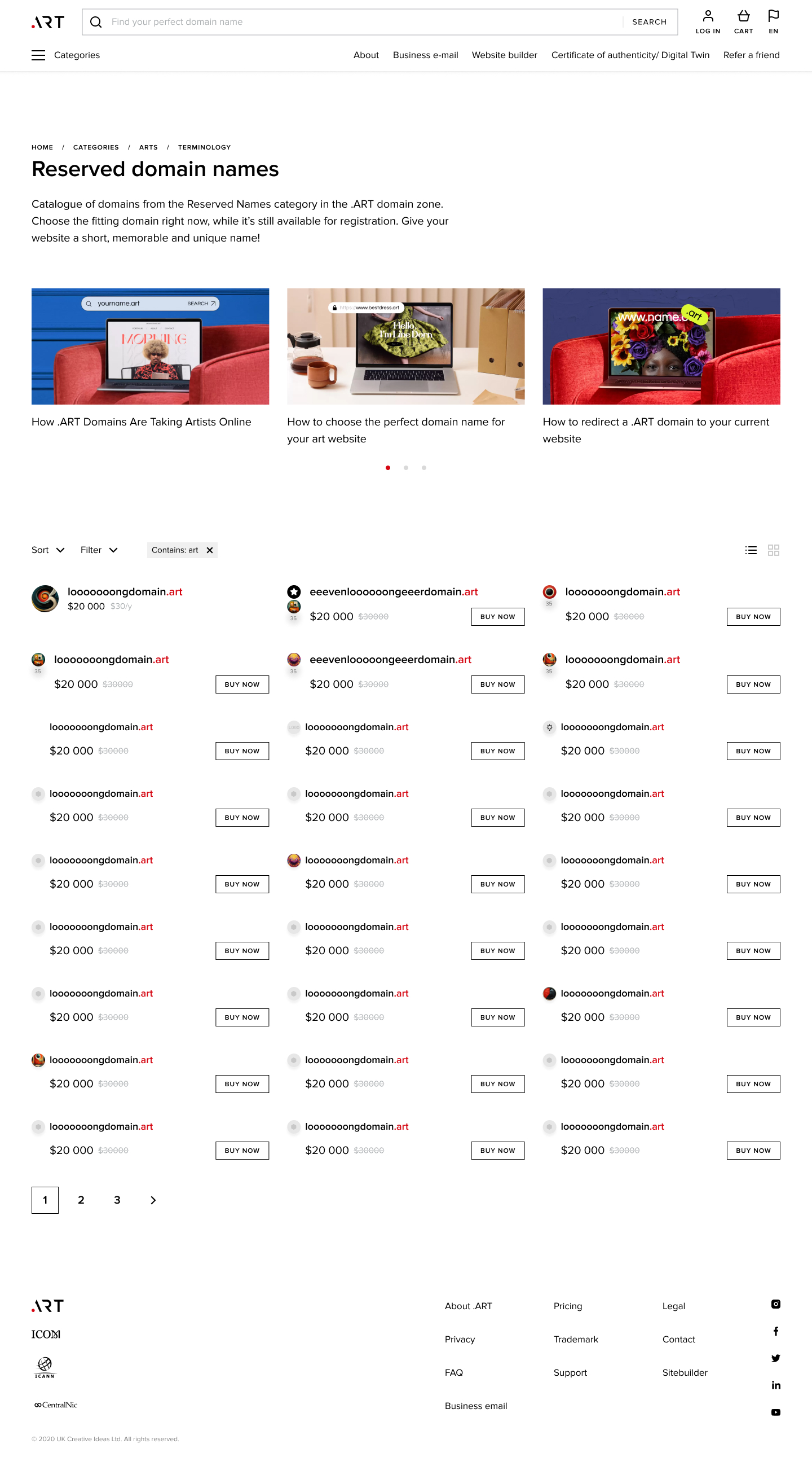 Category page
