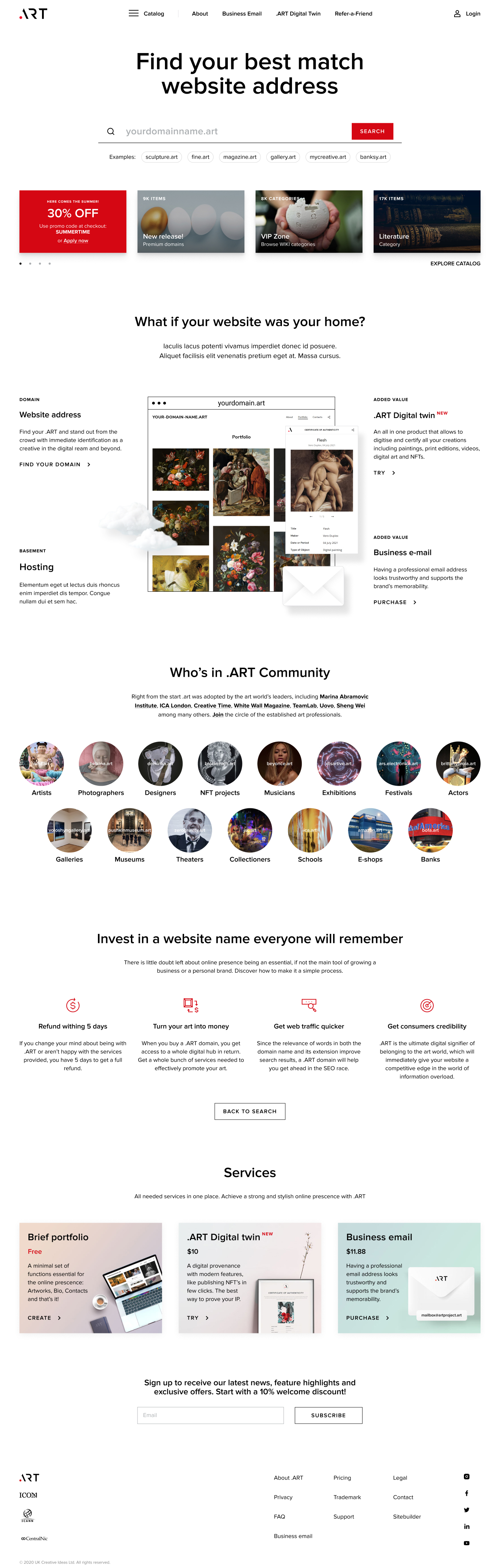 New page design