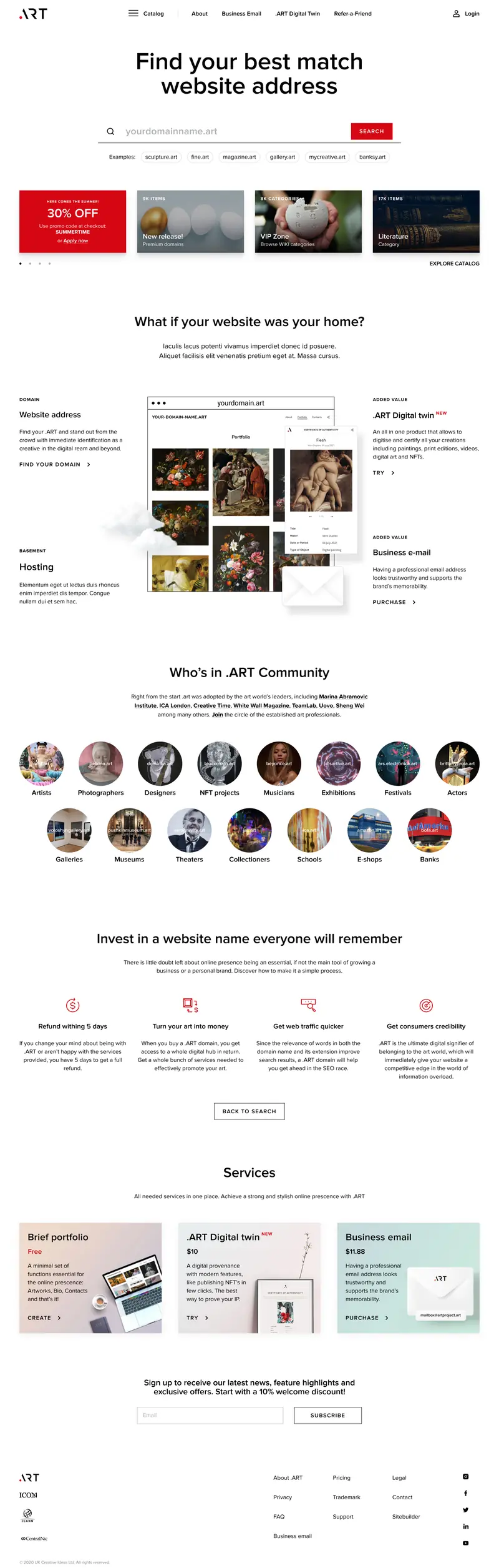 New page design